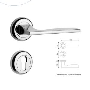 دستگیره بلگا مدل فلت سیلور