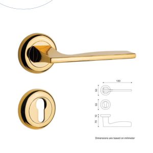 دستگیره بلگا مدل فلت گلد